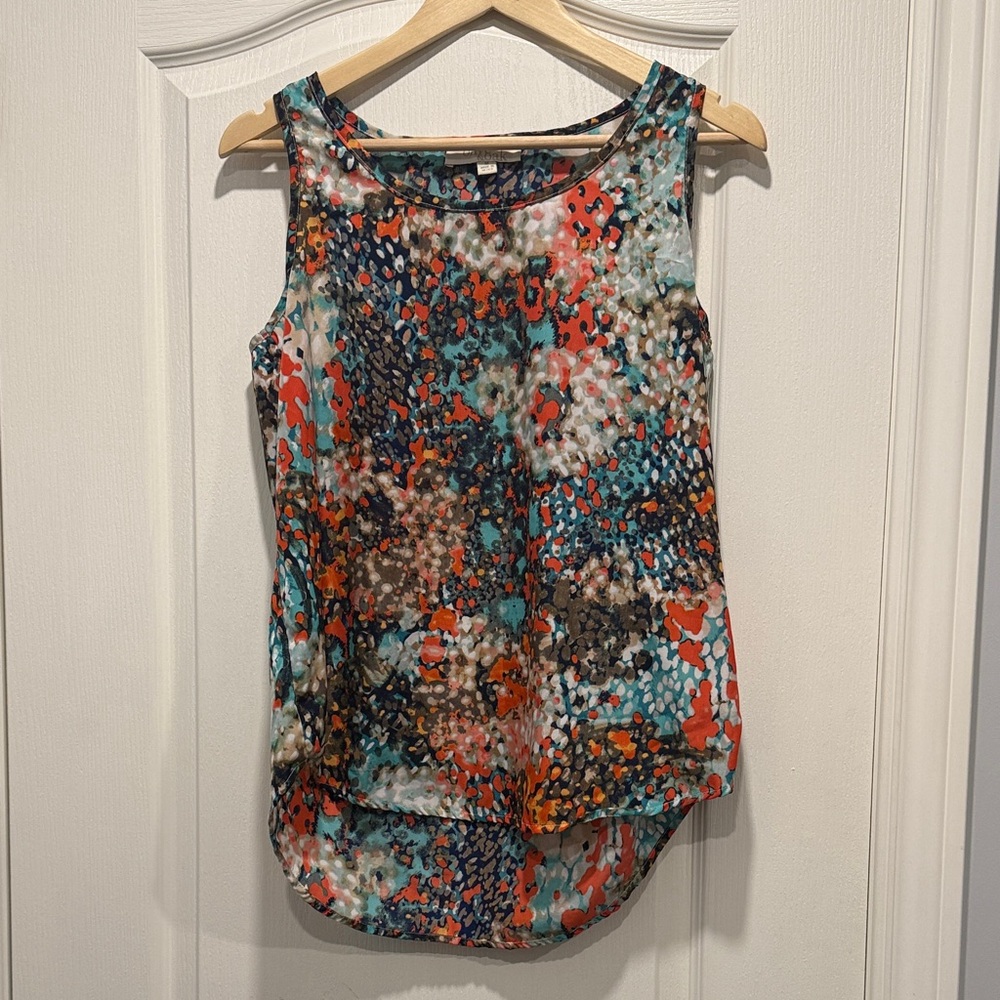 Olive & Oak Multicolor Abstract Tank Top